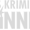 Das Kriminal Dinner Logo in grauer und weißer Farbe
